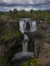 White River Falls in Spring Royalty Free Stock Photo