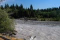 White River flowing near the mountains.