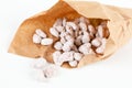 White roasted almonds Royalty Free Stock Photo