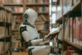 Robot Reading in a Library