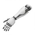 White Robotic Arm and Hand Reaching Out Royalty Free Stock Photo