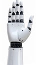 White Robotic Hand Close Up Royalty Free Stock Photo