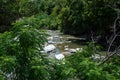 White Rock Creek in Dallas Texas on a hot summer day in July