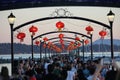 White Rock Pier Sunset View with Lanterns for Chinese Mid-autumn Festival