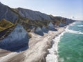 White rocks on Iturup Island, South Kuriles