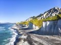 White rocks on Iturup Island, South Kuriles