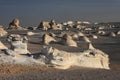 White rocks in Libyan desert Royalty Free Stock Photo