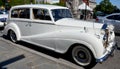 White Rolls Royce limo car for a wedding