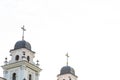 White Roman catholic church steeples