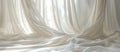 White Room With Curtains and Sheets Royalty Free Stock Photo