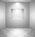 White room with niche