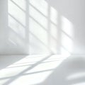 White Room Sunlight Shadow Overlay Texture Background Minimalist Design Royalty Free Stock Photo
