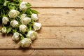 Congratulation. White Rose. Bouquet