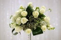 White roses flower arrangement