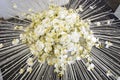 White roses large bouquet floral composition