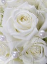 White roses and pearls