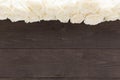 White roses are on the wooden background Royalty Free Stock Photo