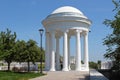 White rotunda against the blue sky.