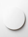 White Round Object on White Surface Royalty Free Stock Photo