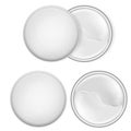 White round packaging for cosmetic and eye gel patches