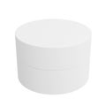 The white round paper box looks beautiful and clean on a white background