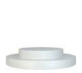 White round podium. Pedestal. Scene. Royalty Free Stock Photo