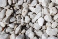 White round stones closeup, background or texture Royalty Free Stock Photo
