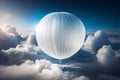 White round weather balloon Royalty Free Stock Photo