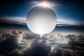 White round weather balloon Royalty Free Stock Photo