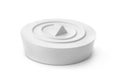 White rubber drain stopper