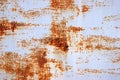 White Rust Metal Decayed Crumpled Sheet Wide Background Royalty Free Stock Photo