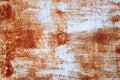 White Rust Metal Decayed Crumpled Sheet Wide Background Royalty Free Stock Photo