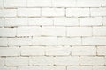 White Rustic brick wall. . Vintage old brick wall Structure surface