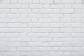 White Rustic Texture. Retro Whitewashed Old Brick Wall Surface. Vintage Structure. Grungy Shabby Uneven Painted Plaster Royalty Free Stock Photo