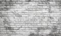 White Rustic Texture. Retro Whitewashed Old Brick Wall Surface. Vintage Structure. Grungy Shabby Uneven Painted Plaster