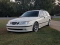 White Saab 95 arc 2004 Royalty Free Stock Photo