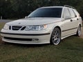 White Saab arc 95 2004 Royalty Free Stock Photo