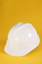 White safety helmet