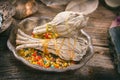 White sage and colorful incense Royalty Free Stock Photo