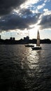 Sail Boats in Boston Harbor