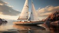 Neoclassic Seasickness: Beneteau 36.7 Sail Boat In Realistic Rendering
