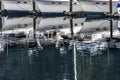 White Sailboats Reflection Gig Harbor Washington State Royalty Free Stock Photo