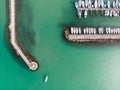 White sailing boats in Lake Balaton Royalty Free Stock Photo