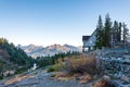 White salmon lodge,scenic view in Mt. Baker Snoqualmie National Royalty Free Stock Photo
