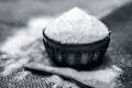 Table Salt also known as Sodium Chloride. Royalty Free Stock Photo