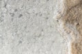 White salt surface under clear water of Baskunchak lake, Russia Royalty Free Stock Photo