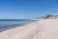 White san beach at curonian spit Royalty Free Stock Photo