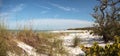 White sand beach and aqua blue water of Pass in Naples, Flo Royalty Free Stock Photo