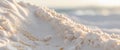 White Sand Beach Background with Closeup View of Sand Texture Royalty Free Stock Photo