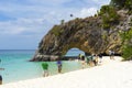 White sand beach and blue sky of Koh Khai near Koh Lipe